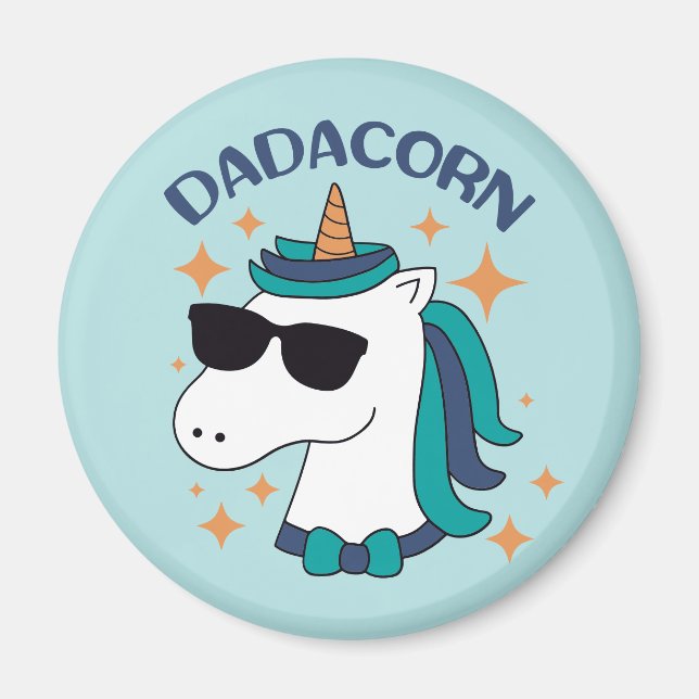 Aimant Dadacorn Avec Lunettes De Soleil (Devant)