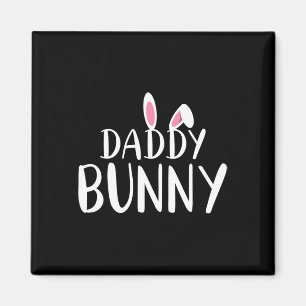 Aimant Daddy Bunny Pregnant Pâques Maman jumelée Couple