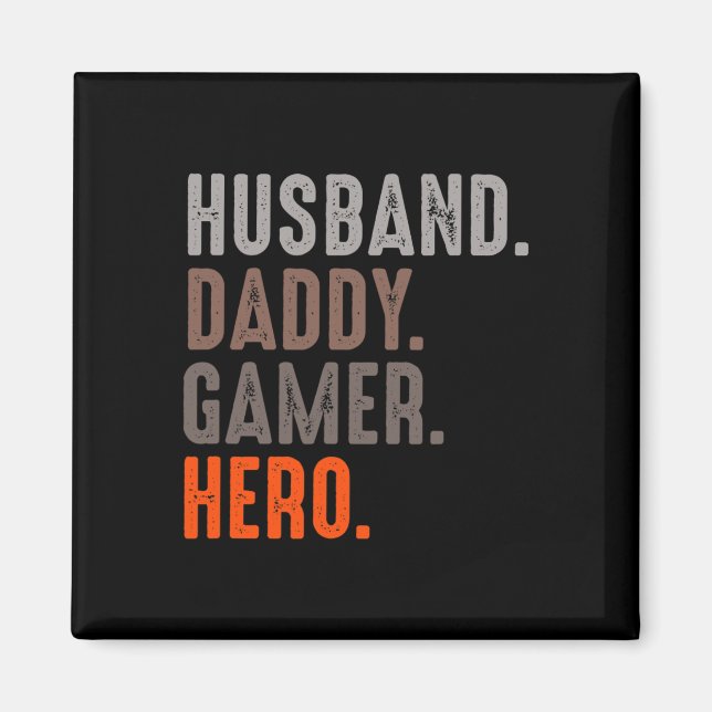 Aimant Daddy Gamer Hero - Esport Lover - Jeu vidéo (Devant)