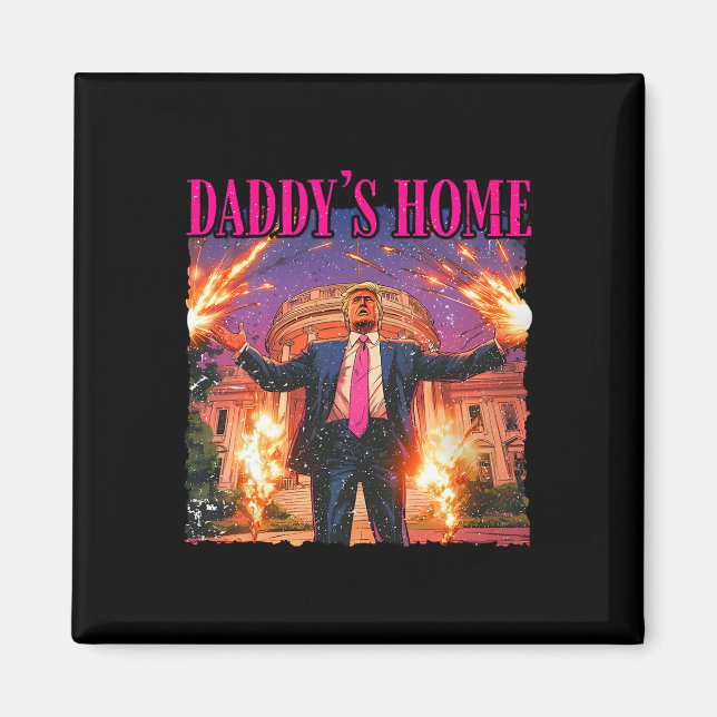 Aimant Daddy Home Maison Blanche Trump (Devant)