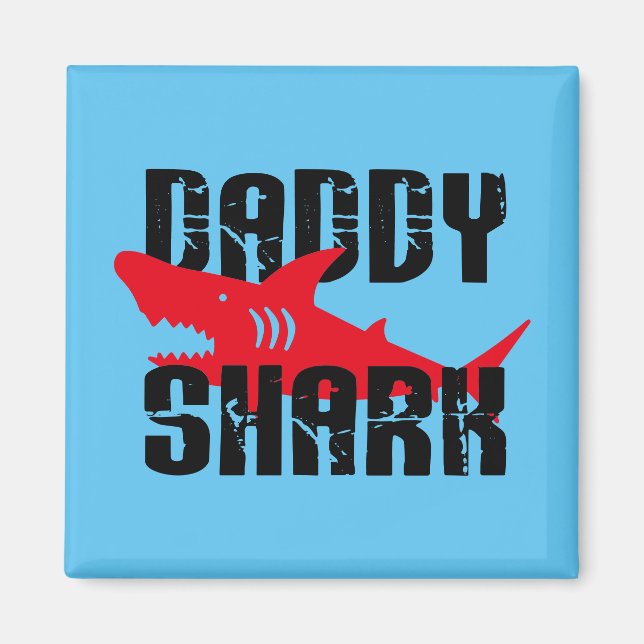 Aimant Daddy Shark Worn Graphic (Devant)