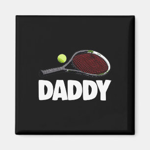Aimant Daddy Tennis S Funny Femmes Tennis Jouer Tee - shi