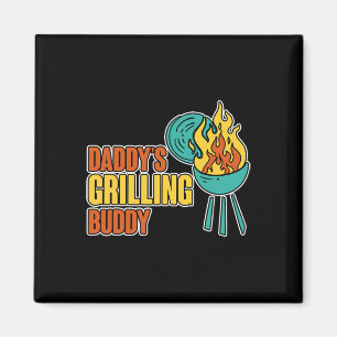 Aimant Daddy's Grilling Buddy Family Bbq Mastercl —