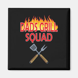 Aimant Dads Grill Squad Funny Bbq Fête des pères