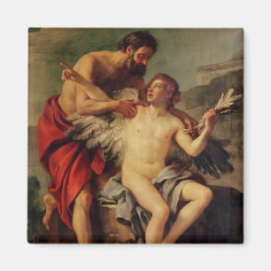 Aimant Daedalus attachant les ailes d'Icare, c.1754