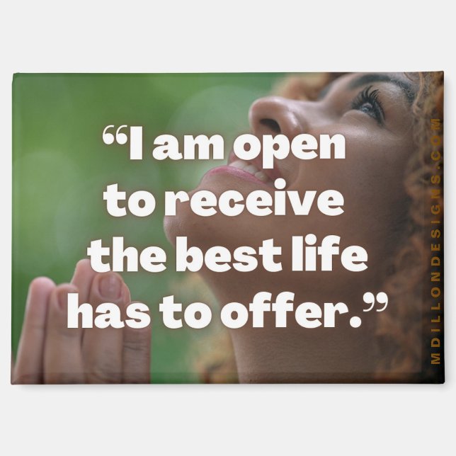 Aimant d'affirmation positive (Recto)