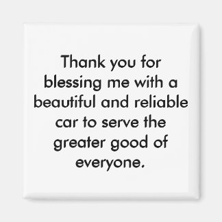 Aimant d'affirmation positive - Déclaration de gra