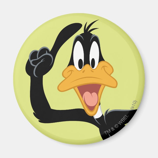 Aimant DAFFY DUCK™ avec une excellente idée (Devant)