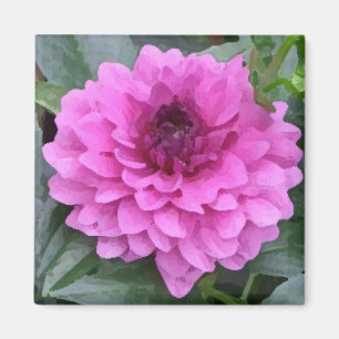 Aimant dahlia violet