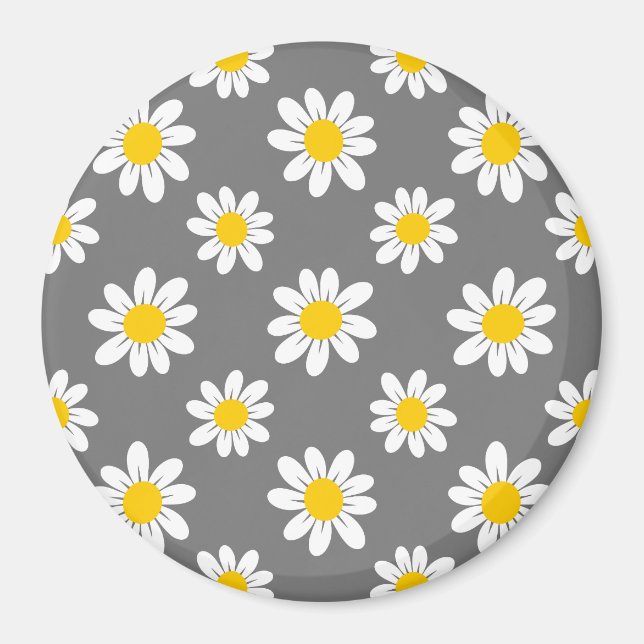 Aimant Daisies de White Yellow (Devant)