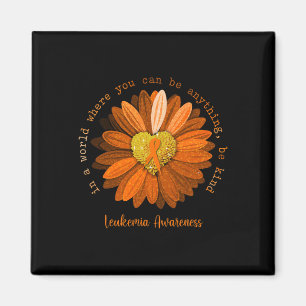 Aimant Daisy Be Genre Leukemia Sensibilisation Orange Rib