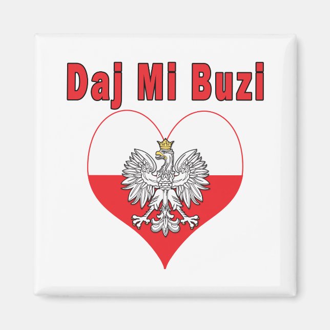 Aimant Daj Mi Buzi Eagle Heart (Devant)
