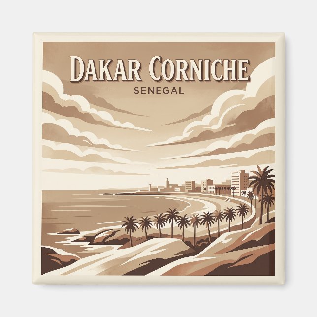 Aimant Dakar Corniche Sénégal (Devant)