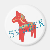 Dala suédois Cheval cadeaux & salutations