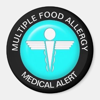 Aimant d'alerte d'allergie alimentaire
