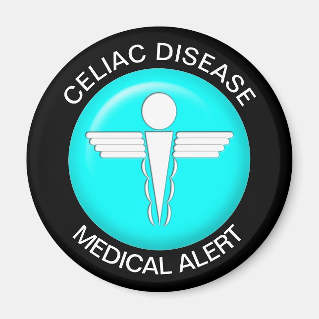 Aimant d'alerte Médicale de la maladie coeliaque (Devant)