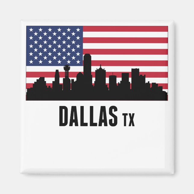 Aimant Dallas américain TX (Devant)