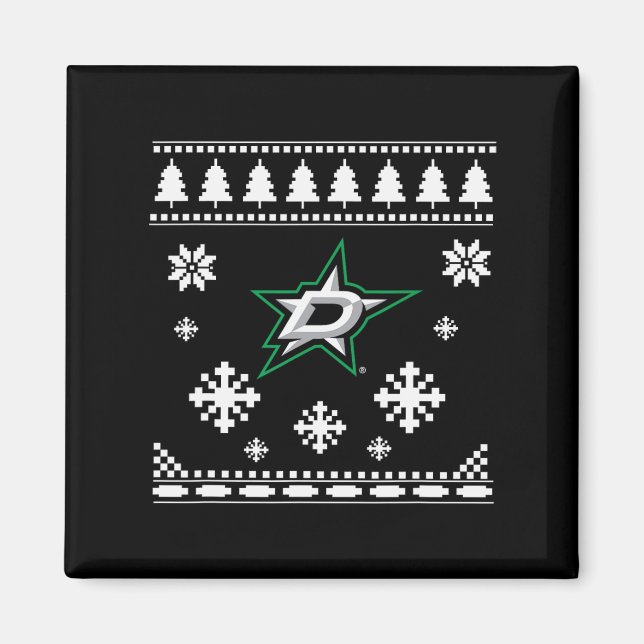 Aimant Dallas Stars Ugly Christmas Sweater Holidaze (Devant)