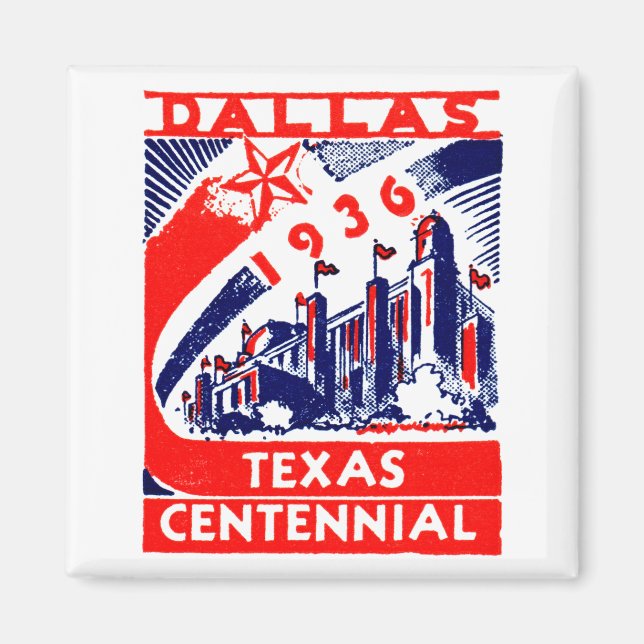 Aimant Dallas Texas Centennial 1936 (Devant)