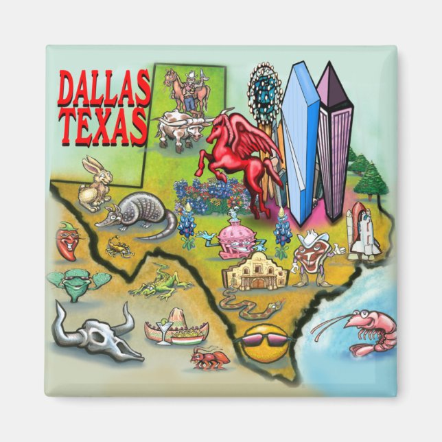Aimant Dallas TX (Devant)