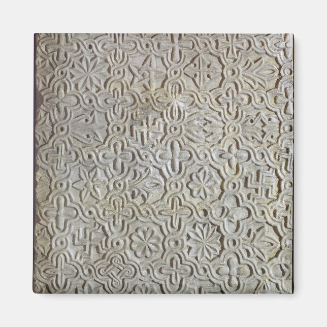 Aimant dalle byzantine avec décoration cruciforme, 12ème- (Devant)