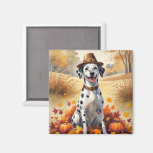 Dalmatie En Automne Laisse L'Art Thanksgiving