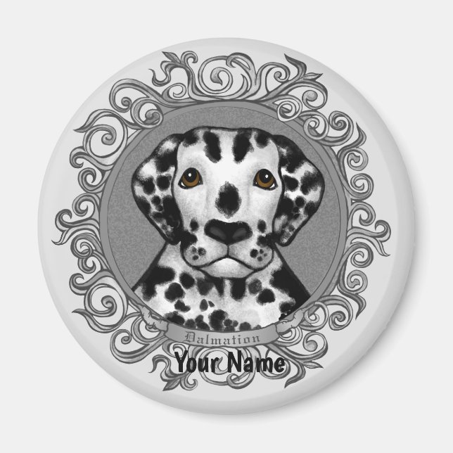Aimant Dalmatien Orné  (Devant)