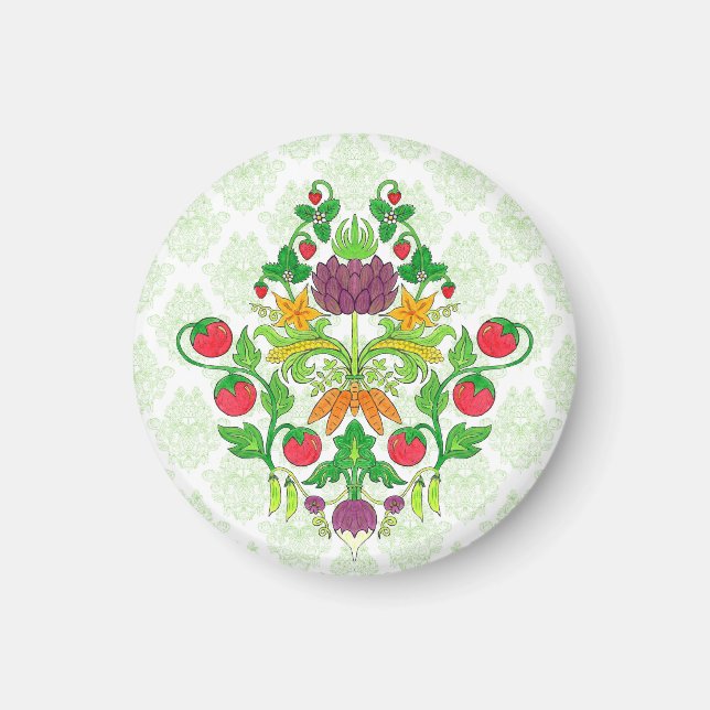 Aimant Damas du marché agricole (Devant)