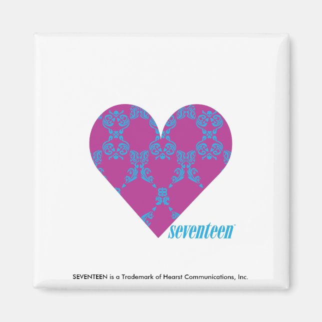 Aimant Damask Aqua-Purple 4 (Devant)