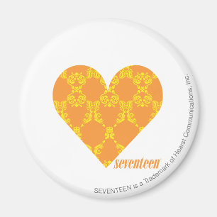 Aimant Damassé 2 jaune-orange