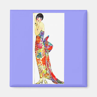 Aimant Dame Art déco en forme