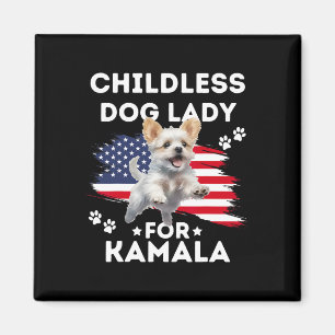 Aimant Dame Chien Sans Enfant Pour Kamala Harris Concepti