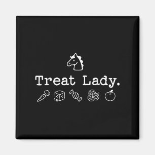 Aimant Dame de friandises pour chevaux drôle - Maman de c