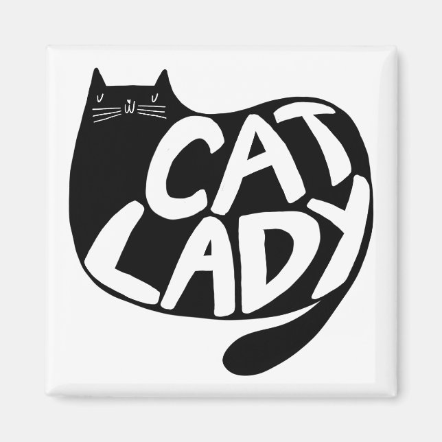 Aimant Dame du chat (Devant)