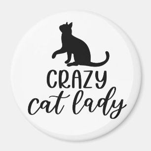 Aimant Dame du Crazy Cat