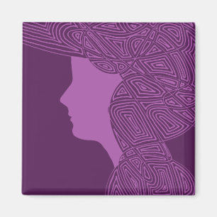 Aimant Dame violette