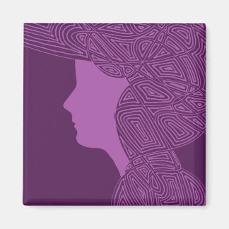 Aimant Dame violette