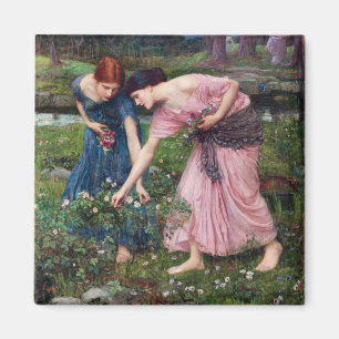 Aimant Dames à cueillir des Roses, John William Waterhou