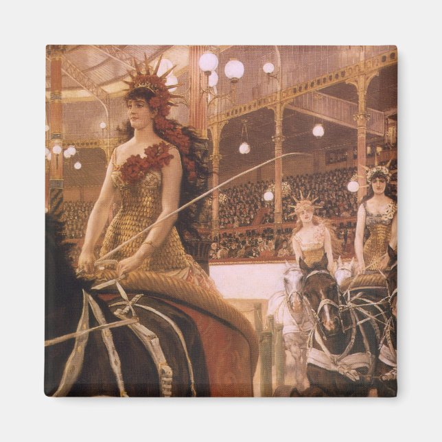 Aimant Dames des Voitures (alias Cirque) de James Tissot (Devant)