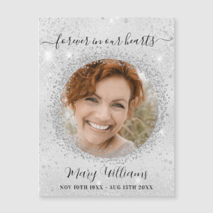 Aimant d'amour photo argent mémorial