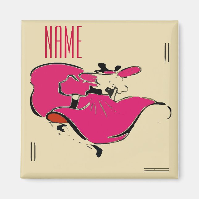 Aimant Dancer Ajouter un nom (Devant)