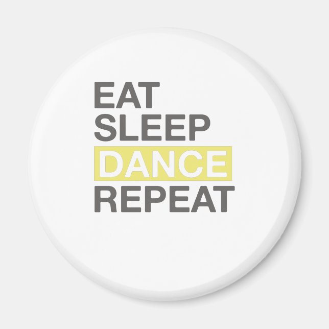 Aimant Dancing Lover pour Dancer Manger Dormir Danse Répé (Devant)