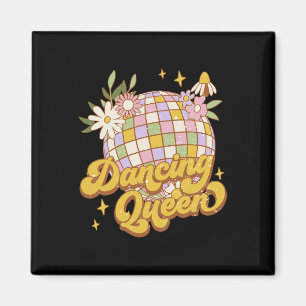 Aimant Dancing Queen Boho Disco Flower les années 70 80s