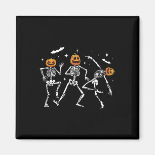 Aimant Dancing Skeleton Citrouille Halloween