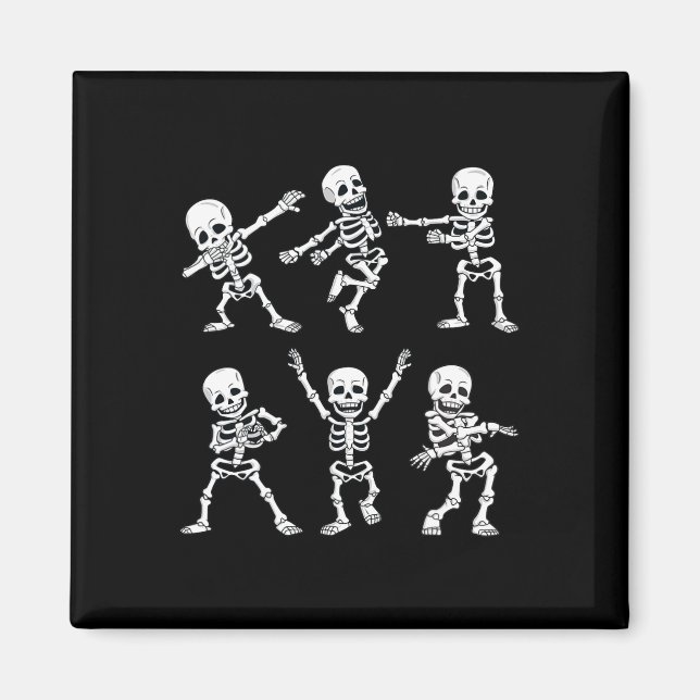 Aimant Dancing Skeletons Dance Challenge Boys Girl (Devant)