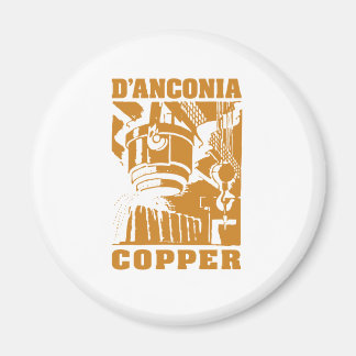 Aimant d'Anconia Copper / Logo en cuivre