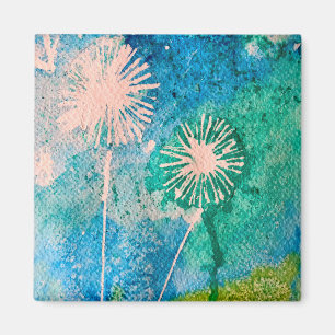 Aimant Dandelion aquarelle art original