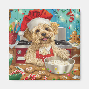Aimant Dandie Dinmont Terrier Cuisine de Noël