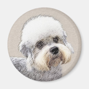 Aimant Dandie Dinmont Terrier Peinture Chien Art original