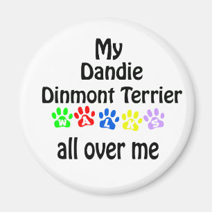 Aimant Dandie Dinmont Terrier Walks Design